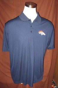 Polo uomo Denver Broncos, Majestic TX3 Cool, poliestere, blu, taglia XL, usata in ottime condizioni - Foto 1 di 6
