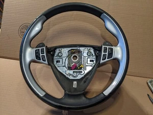 12759377 Saab 9-3 V6 Aero Sport Volante Cuero Envuelto Acabado Cromo - Imagen 1 de 4