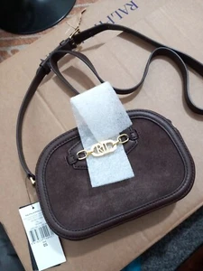 Lauren Ralph Lauren Jordynn 20 Medium Suede Brown Bag Handbag RRP £280 - Picture 1 of 4