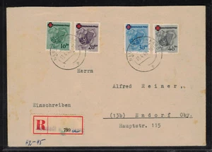 Zona Francesa Renania Palatinado 42-45 sellado conjunto carta Cruz Roja (22593) - Imagen 1 de 1