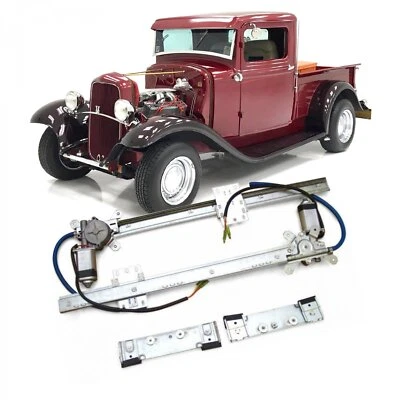 Autoloc Flat Glass 12V Power Window Conversion Kit for for 1934 Model 40 Pickup - Image 1 of 4