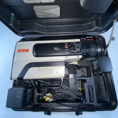 Câmera de vídeo vintage RCA Pro Edit filmadora filme VHS modelo CC310 - Imagem 1 de 4