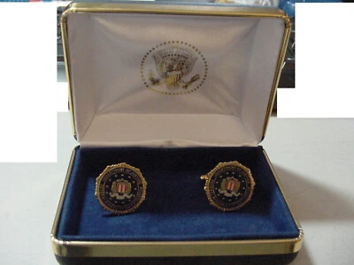 Pair of Presidential FBI Cufflinks Color Seal-New-Free Shipping in the US - Image 1 of 4