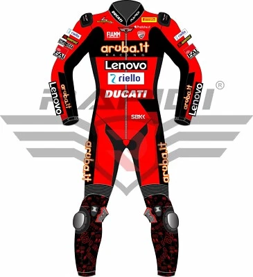 ALVARO BAUTISTA DUCATI LENOVO 2022 MODEL MOTOGP  MOTORBIKE LEATHER RACING SUIT - Image 1 of 4