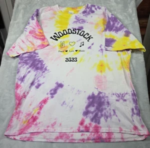 Tie Dye T Shirt Woodstock 2023 Sz 2X Brookdale Redmond Port & Company 0623 - Picture 1 of 7