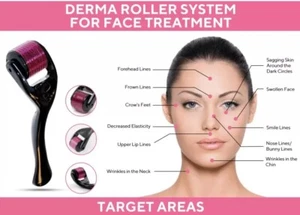 Derma Roller Micro Needle Skin 540 Needles Anti Aging Dermaroller With Free Gift - Picture 1 of 5