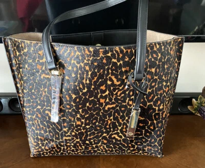 Antonio Melani Elle Cheetah Calf Hair/Leather Large Tote Style FI2AM531192 NWT - Image 1 of 4