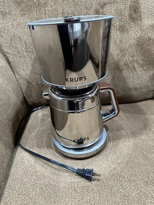 KRUPS KT600 Silver Collection Stainless Chrome Coffee Maker 10cup Thermal Carafe - Image 1 of 4