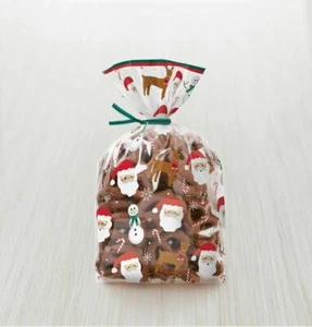 Christmas Santa Claus 20 Ct  Treat Bags With Ties Wilton - Picture 1 of 2