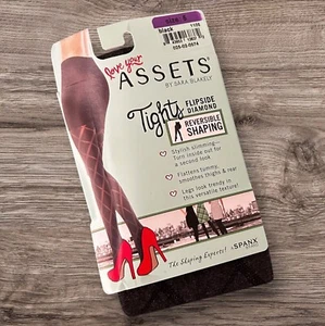 Collant Spanx Love Your Assets Flipside Diamond nero taglia 5 220-265 libbre nuovo - Foto 1 di 4