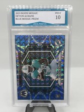 2023 Panini Mosaic De’Von Achane Blue Mosaic Prizm Rookie #ND-8 Gem Mint 10!