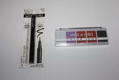 Wet n Wild Color Icon 5-Pan Palette + Proline Felt Tip Eyeliner C875B Sealed - Image 1 of 2
