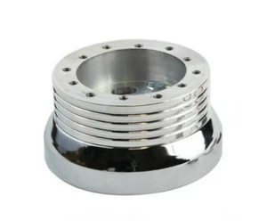 1978 -1991 Ford F-Series Pick Up Polished Steering Wheel Adapter, 5 & 6 holes - Picture 1 of 24