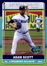 2019 Lynchburg Hillcats Grandstand #27 Adam Scott Canandaigua New York NY Card