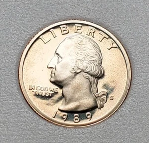 1989 S WASHINGTON QUARTER PROOF UNC #P378 - Bild 1 von 2