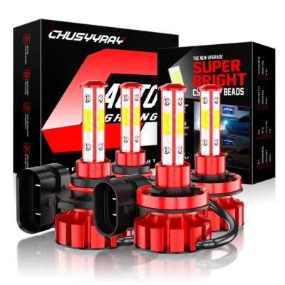 Kit combinado de bombillas altas/bajas LED de 4 piezas 6000K para Chevrolet Equinox 2010-2018 Foto 1 de 4