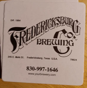 6 Fredericksburg Brewing Co. coasters Texas - Picture 1 of 1