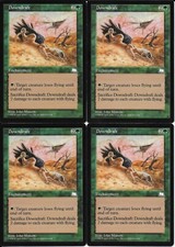 MTG: DOWNDRAFT Weatherlight UNCOMMON; played, Excellent condition x4