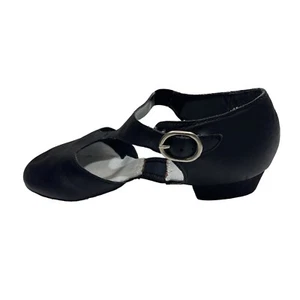 NEU Capezio Pedini 321 Jazz Lyrical schwarz Leder geteilte Sohle Schuhe Jugend 3M-5M - Bild 1 von 7