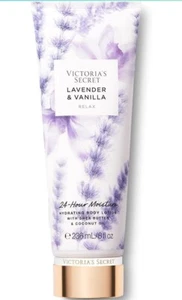 Victoria's Secret Lavender & Vanilla Relax 24-Hour Moisture Body Lotion 8 Oz - Picture 1 of 3