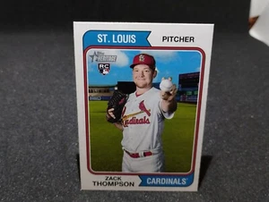 2023 Topps Heritage Baseball #313 Zack Thompson - St. Louis Cardinals RC - Picture 1 of 2
