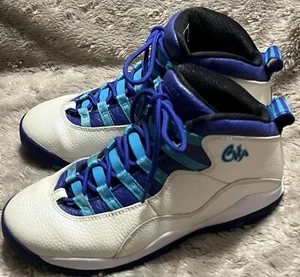 Nike Air Jordan Retro 10 Charlotte Hornissen blau Lagune Turnschuhe 310806-107 Gr. 5Y - Bild 1 von 21