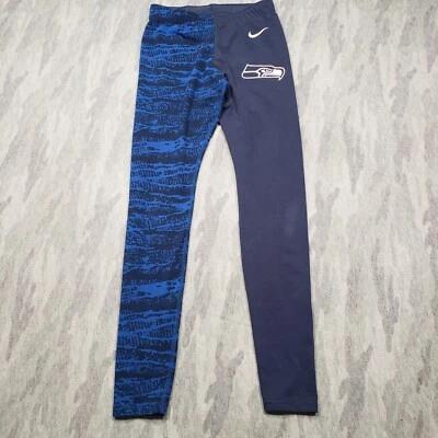 Seattle Seahawks Leggings Womens Small Blue Nike NFL Football - Image 1 of 4