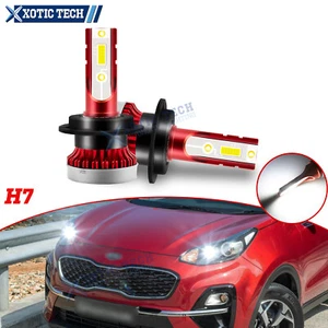 2Pcs High Power 6000K White H7 LED Daytime Running Light DRL Bulb Kit For Kia - Picture 1 of 9