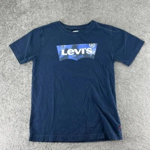 Levi’s Short Sleeve Shirt Blue Kids Boys Size L 14 16 - Picture 1 of 8