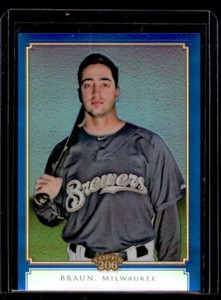 2010 Topps Chrome #TC27 Ryan Braun 206 Chrome Blue Refractor