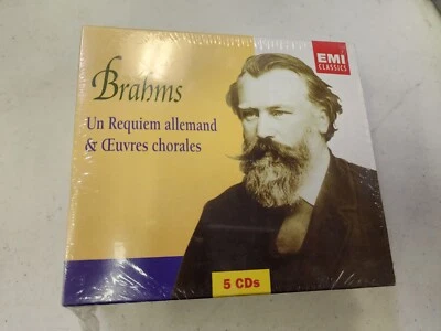 Brahms Un Requiem Allemand & Oeuvres Chorales, Norman EMI, 5 CD Box Set Gi - Image 1 of 4
