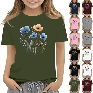 Toddler Girl Boy T-Shirts Kids Top Boys And Girls Printed Short Sleeved T-shirt✨ - Picture 1 of 33