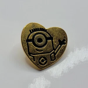 Minion Bee-Do Cartoon Movie Minions Gold Tone Pinback Hat Shirt Tac Pin Variety - Picture 1 of 5