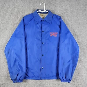 Vintage Blue Florida Gator Club Windbreaker Snap Button 1988 Mens Size M 80s - Picture 1 of 14