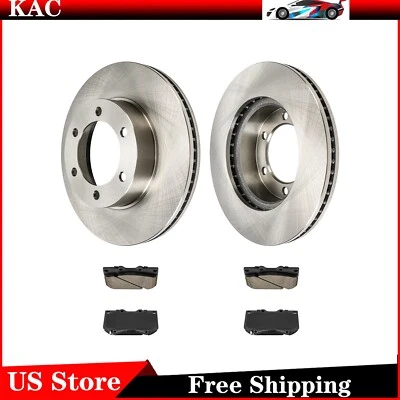 Rotores de freno de disco delanteros pastillas de cerámica para Toyota Sequoia 2001-2003 Tundra 2000-03 Foto 1 de 4