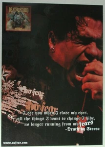 DEATH BY STEREO ~No Fear Clothing Ad 2005 ~ Magazine Page PINUP - Picture 1 of 1