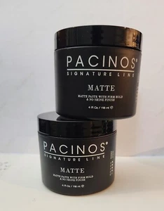 Pacinos Matte Paste with Firm No Shine Finish Hold 4 Fl Oz Pack of 2 - Picture 1 of 3