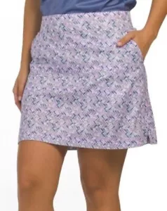 NWT Ladies BERMUDA SANDS Lavender Slate Blue Danica Knit GOLF SKORT S M L XL - Picture 1 of 2