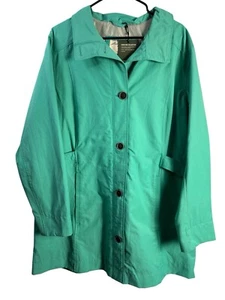 Eddie Bauer Christine Collection Teal Womens 2XL Storm Shed Shell NWT Button-up - Picture 1 of 9