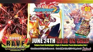 Future Card Buddyfight BFE-D-BT01A Buddy Rave Booster Box - Picture 1 of 1