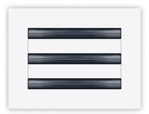 8x6 Modern AC Vent Cover - Decorative White Air Vent - Standard Linear Slot Diff - Picture 1 of 5