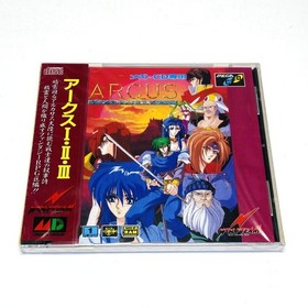 Arcus 1 2 3 Mega CD Wolf Team RPG Sealed NTSC-J