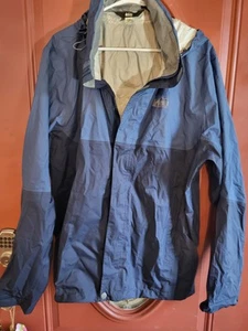 Men's REI Co-op Windbreaker Rain Jacket Full Zip XL Navy - Picture 1 of 13