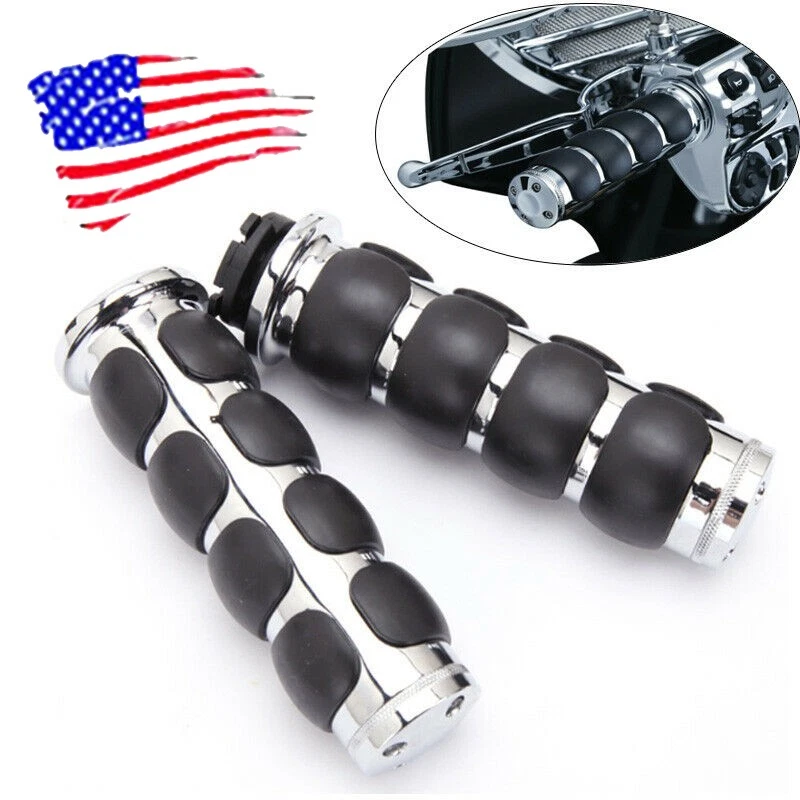 1" Handlbar End Motorcycle Hand Grips For Victory V92SC Big Dog Vintage Prosport Foto 1 de 4