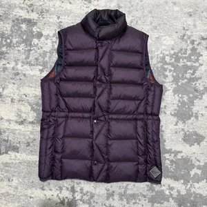 Paul Smith Jeans Chaqueta Pluma/Pato Plumón Chaleco Puffer Ciruela Púrpura Para Hombres M - Imagen 1 de 10