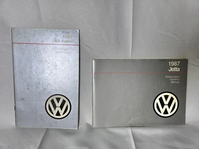 Volkswagen Jetta 1987 manual del propietario original de fábrica con guía de garantía OEM Foto 1 de 4