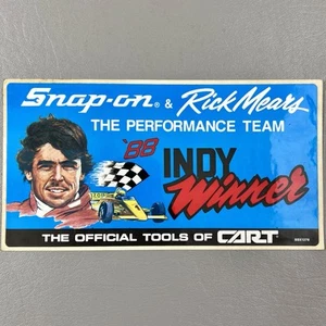 Snap On & Rick Mears 1988 Indy Winner 4.5”x8.5” Sticker SSX1276 Cart - Picture 1 of 2