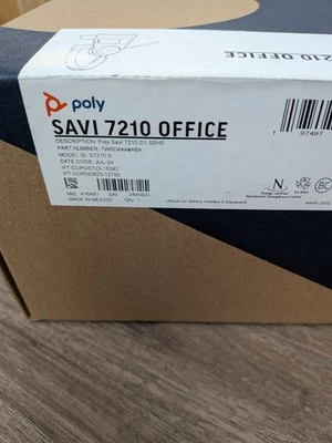 Poly Plantronics Savi 7210 Office 黑色耳麦  — 第 1/4 张图片