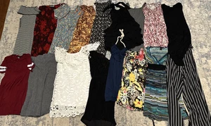 Lot of 17 Dresses formal casual Women's size small black blue wedding dress work - Picture 1 of 10