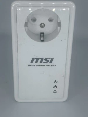 MSI Mega ePower 200 AV+ Version II Powerline PowerLan Adapter dlan - Bild 1 von 3